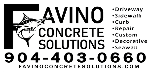 Favino Black and White Magnetic Sign